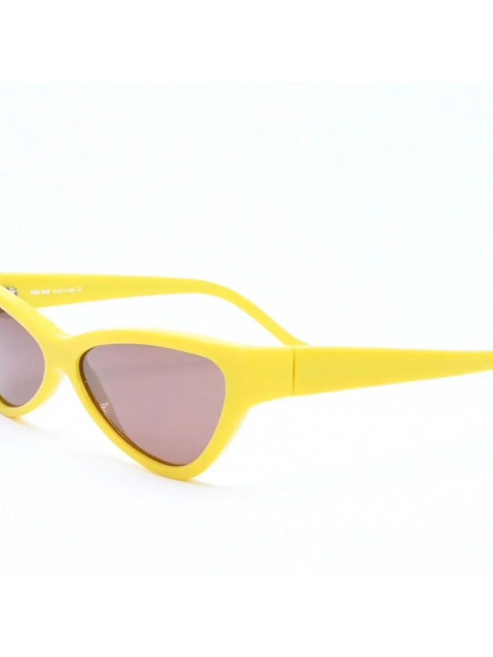 Miu Miu Sunglasses Eyewear Cat Eye Yellow Brown